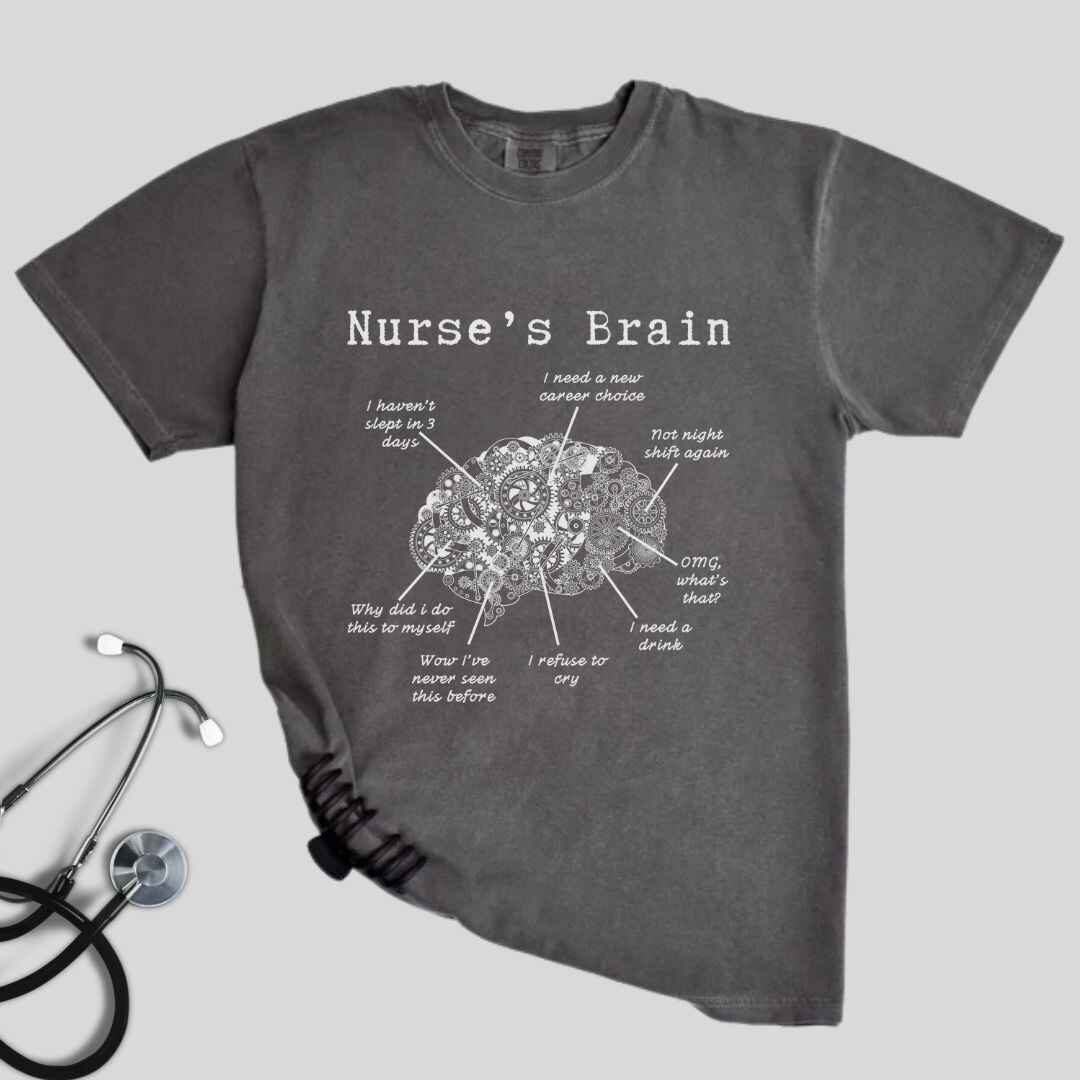 Nurse's Brain Funny T-shirt