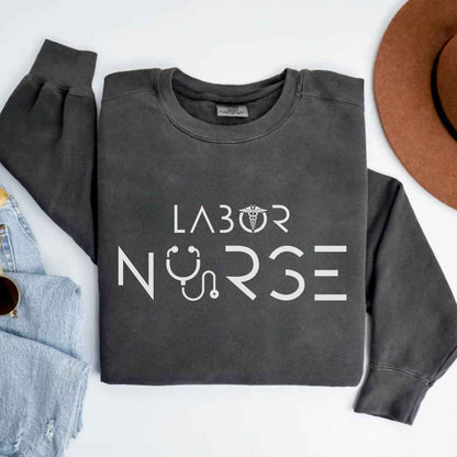 Labor And Delivery L&D Minimalist Nurse Sweatshirt