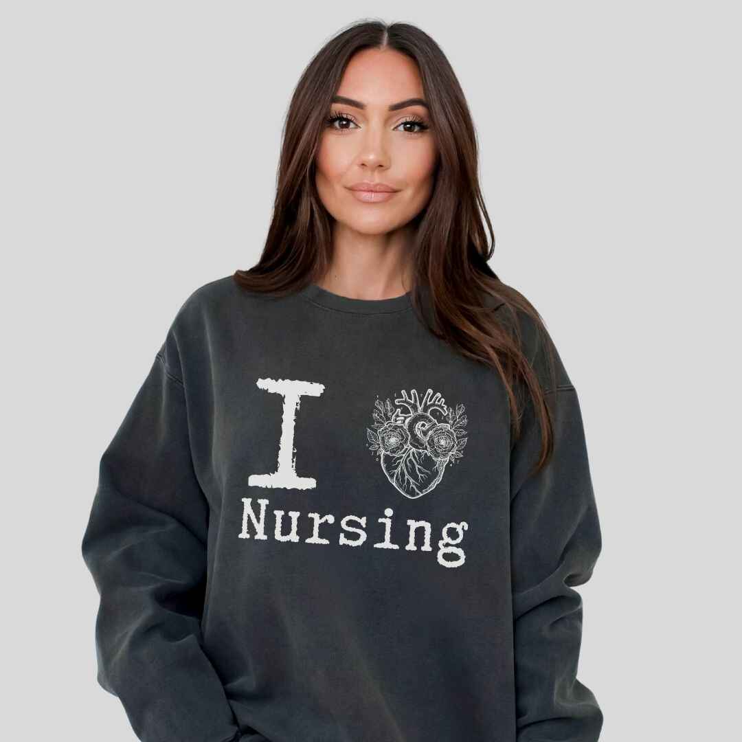 I Heart Nursing Sweatshirt