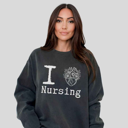 I Heart Nursing Sweatshirt
