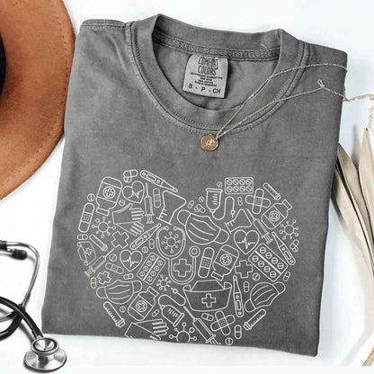 For The Love Of Medicine Heart T-shirt