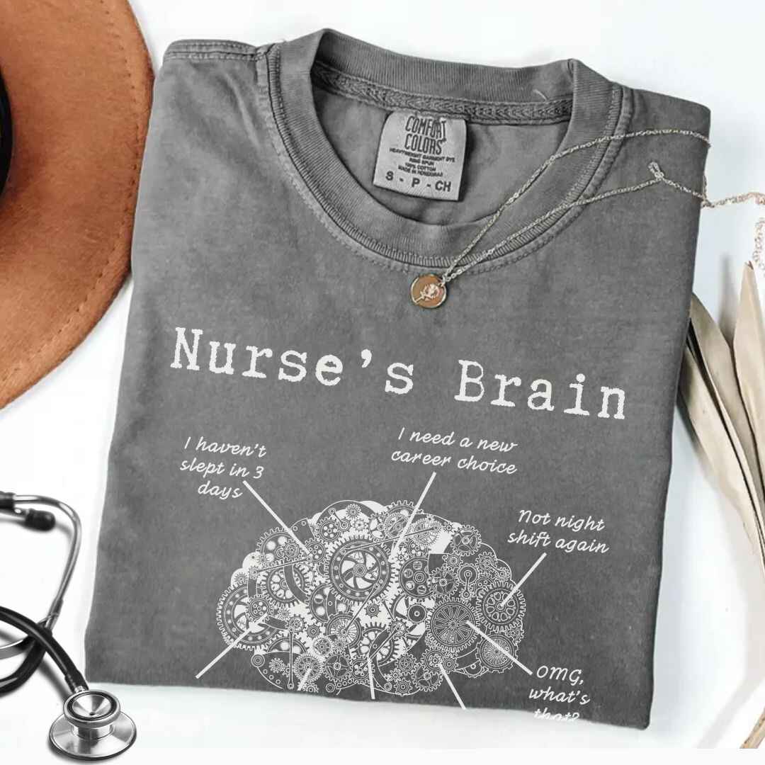 Nurse's Brain Funny T-shirt