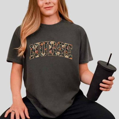 General Nurse Fall Floral College T-shirt