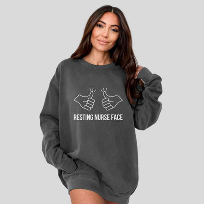 Resting Nurse Face Sweatshirt
