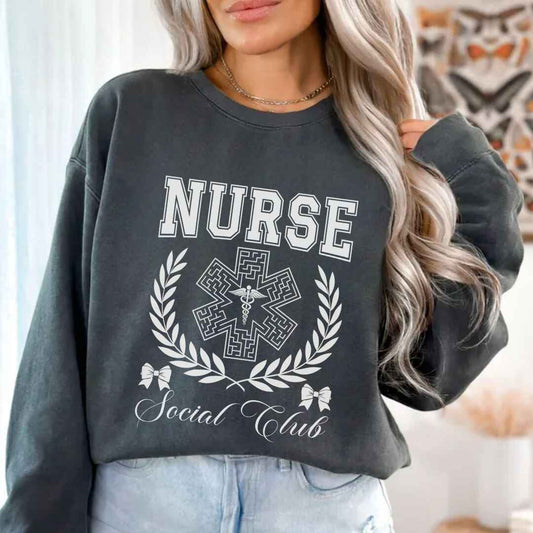 Nurse, Social Club Coquette Sweatshirt