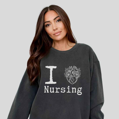 I Heart Nursing Sweatshirt