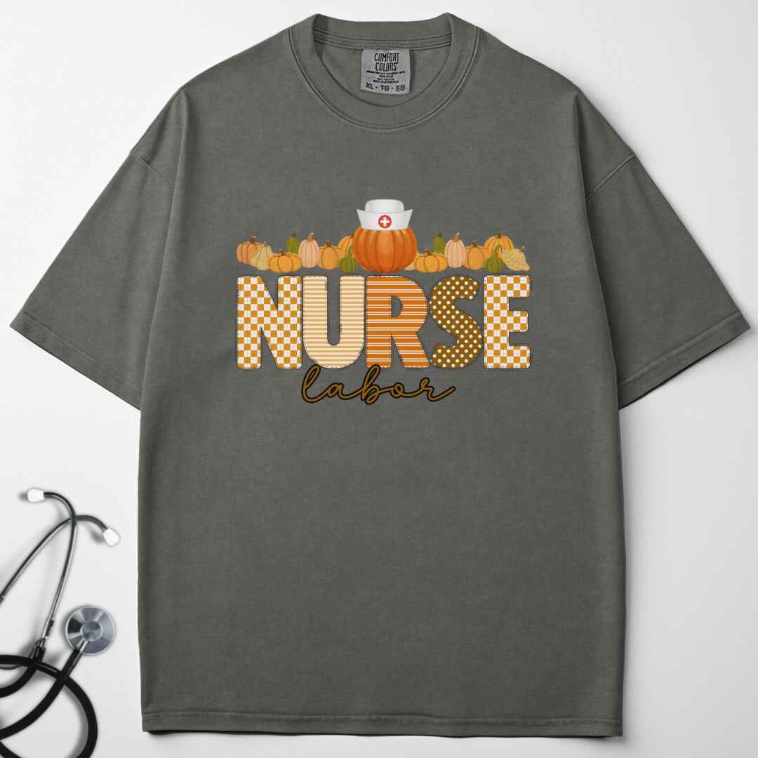 L&D Pumpkin Fall Nurse T-shirt