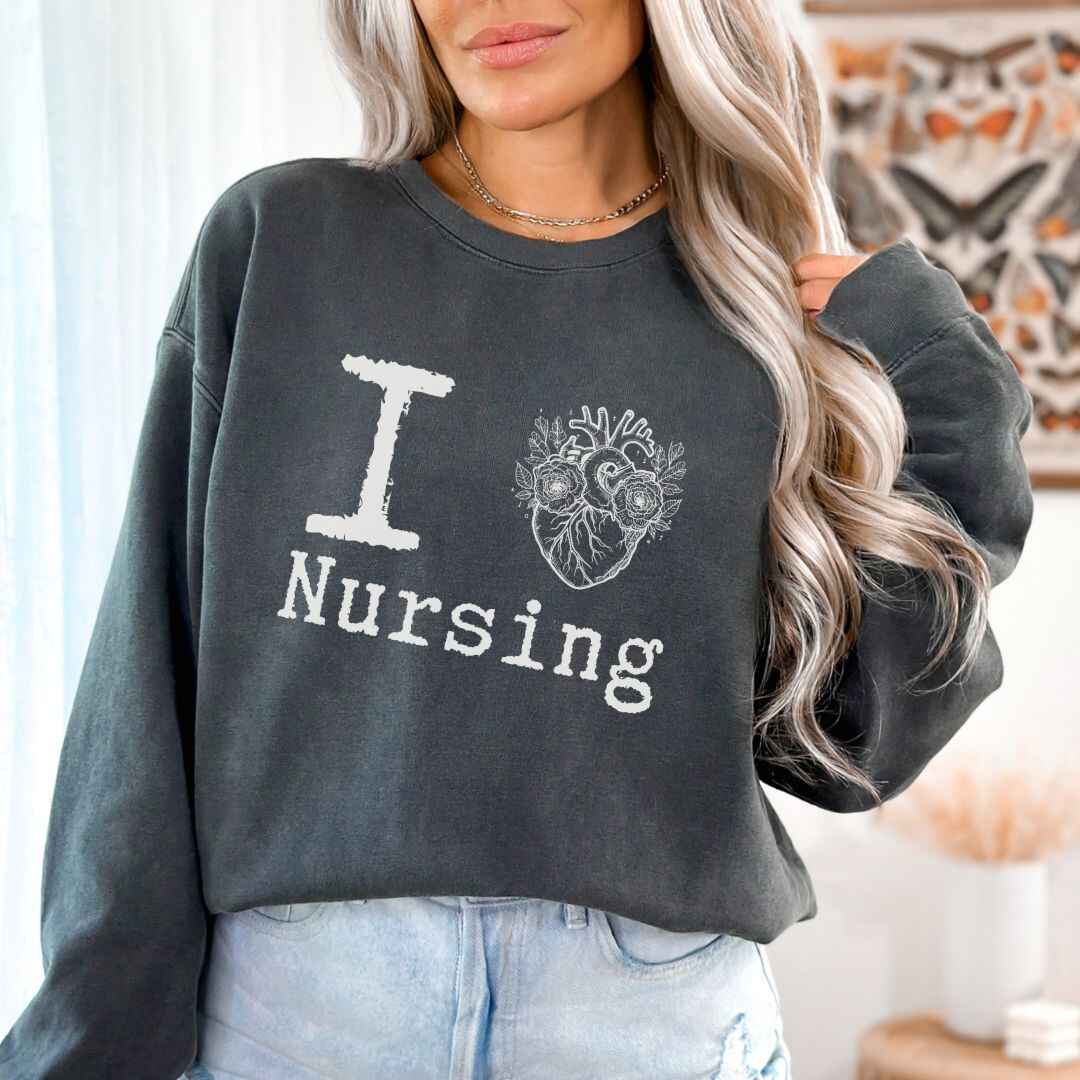 I Heart Nursing Sweatshirt