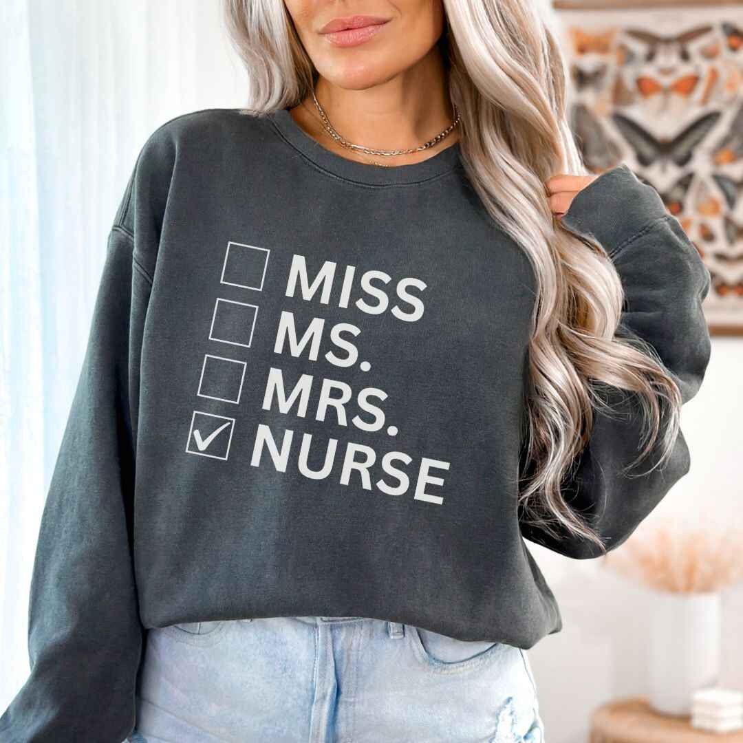 Nurse Checkbox Sweatshirt