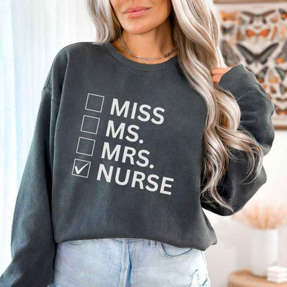 Nurse Checkbox Sweatshirt