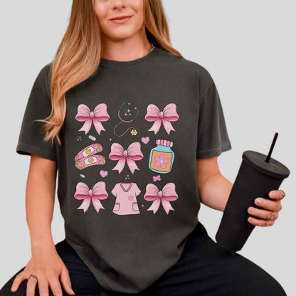 Girly Coquette Nurse T-shirt