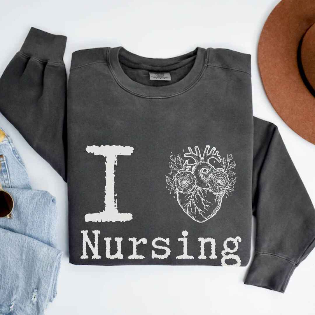 I Heart Nursing Sweatshirt