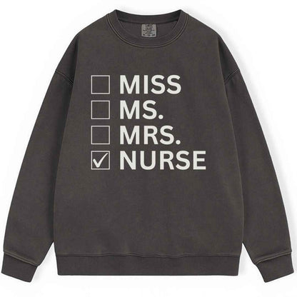 Nurse Checkbox Sweatshirt