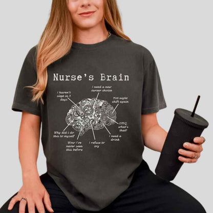 Nurse's Brain Funny T-shirt