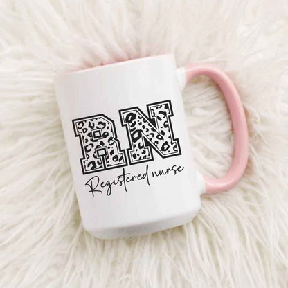 Registered Nurse Leopard Print Mug