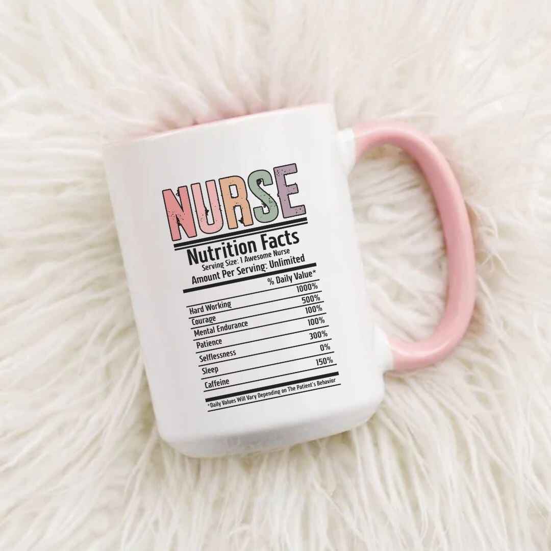 Registered Nurse Nutrition Facts Mug