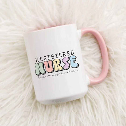 Love, Inspire, Heal Registered Nurse Mug