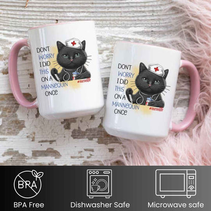 Funny Cat Nurse Mug