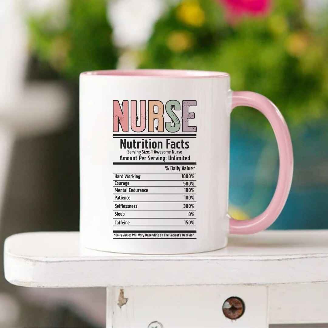 Registered Nurse Nutrition Facts Mug