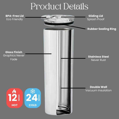 Stethoscope Nutrition Facts 20oz Tumbler