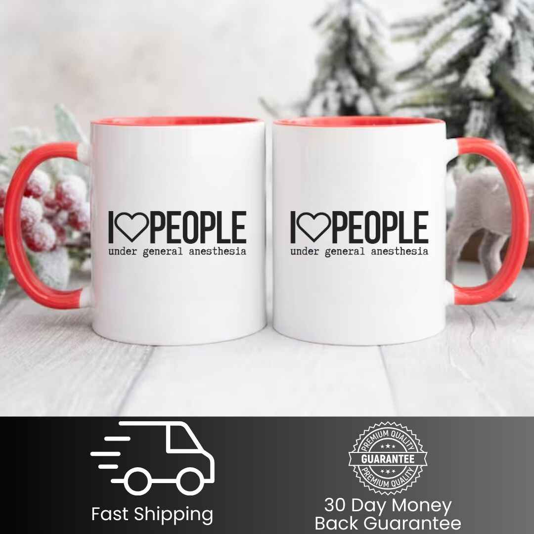 I Love People Funny Mug