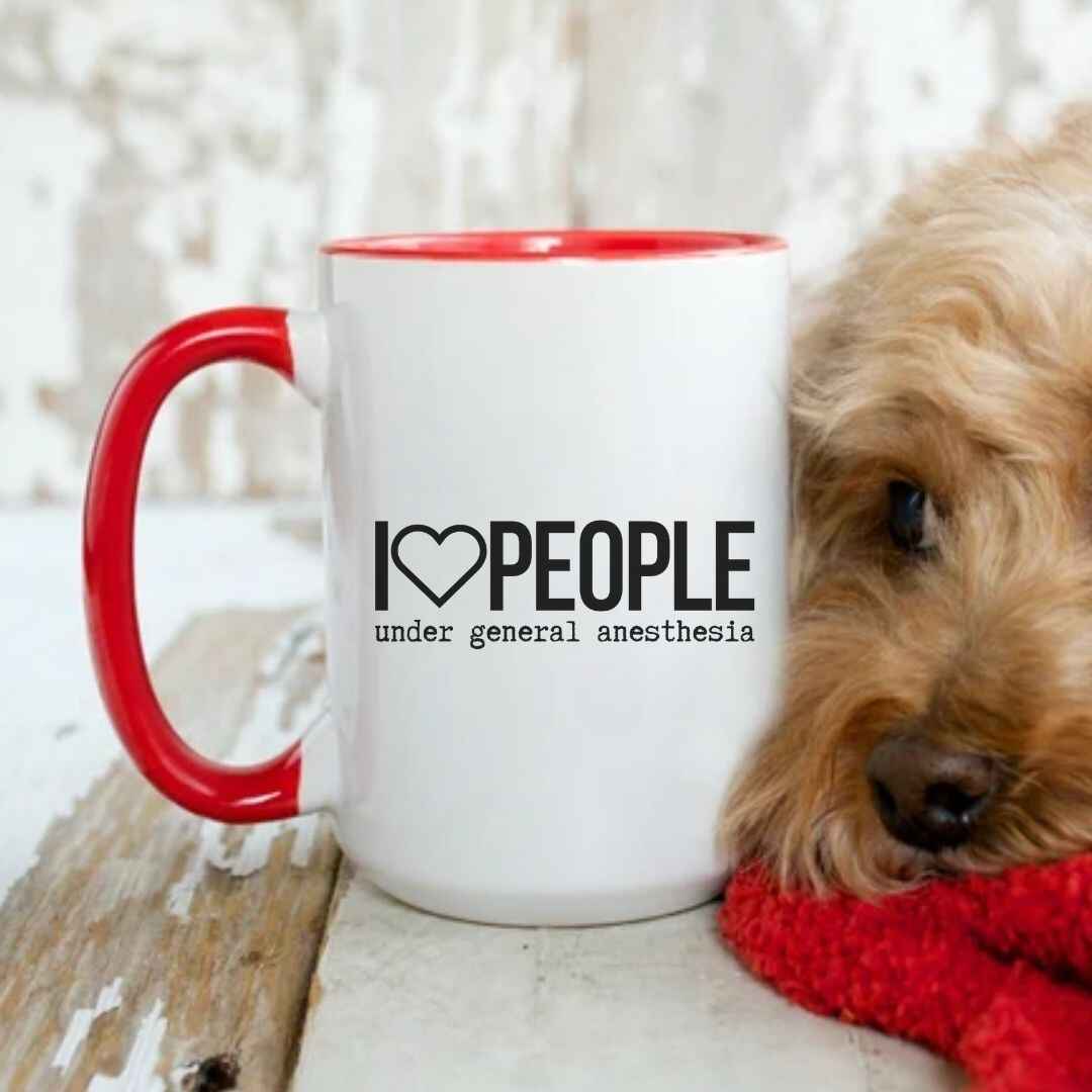 I Love People Funny Mug