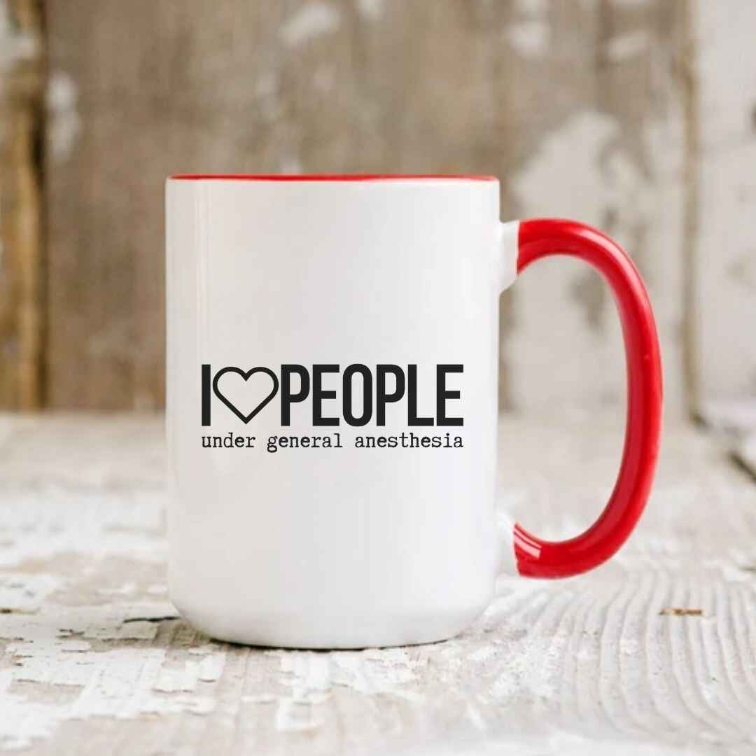 I Love People Funny Mug