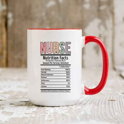 Registered Nurse Nutrition Facts Mug