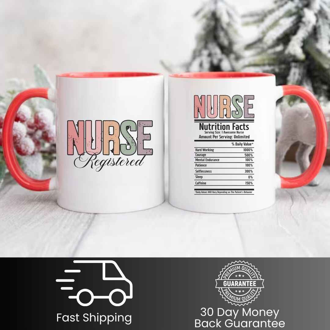 Registered Nurse Nutrition Facts Mug