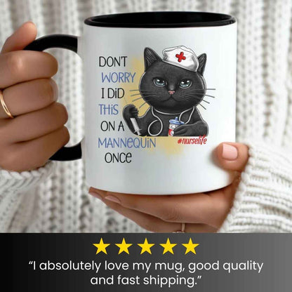 Funny Cat Nurse Mug