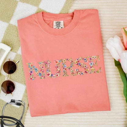 General Nurse Bright Floral T-shirt