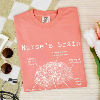 Nurse's Brain Funny T-shirt