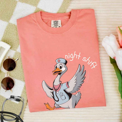 Night Shift Silly Goose Funny T-shirt