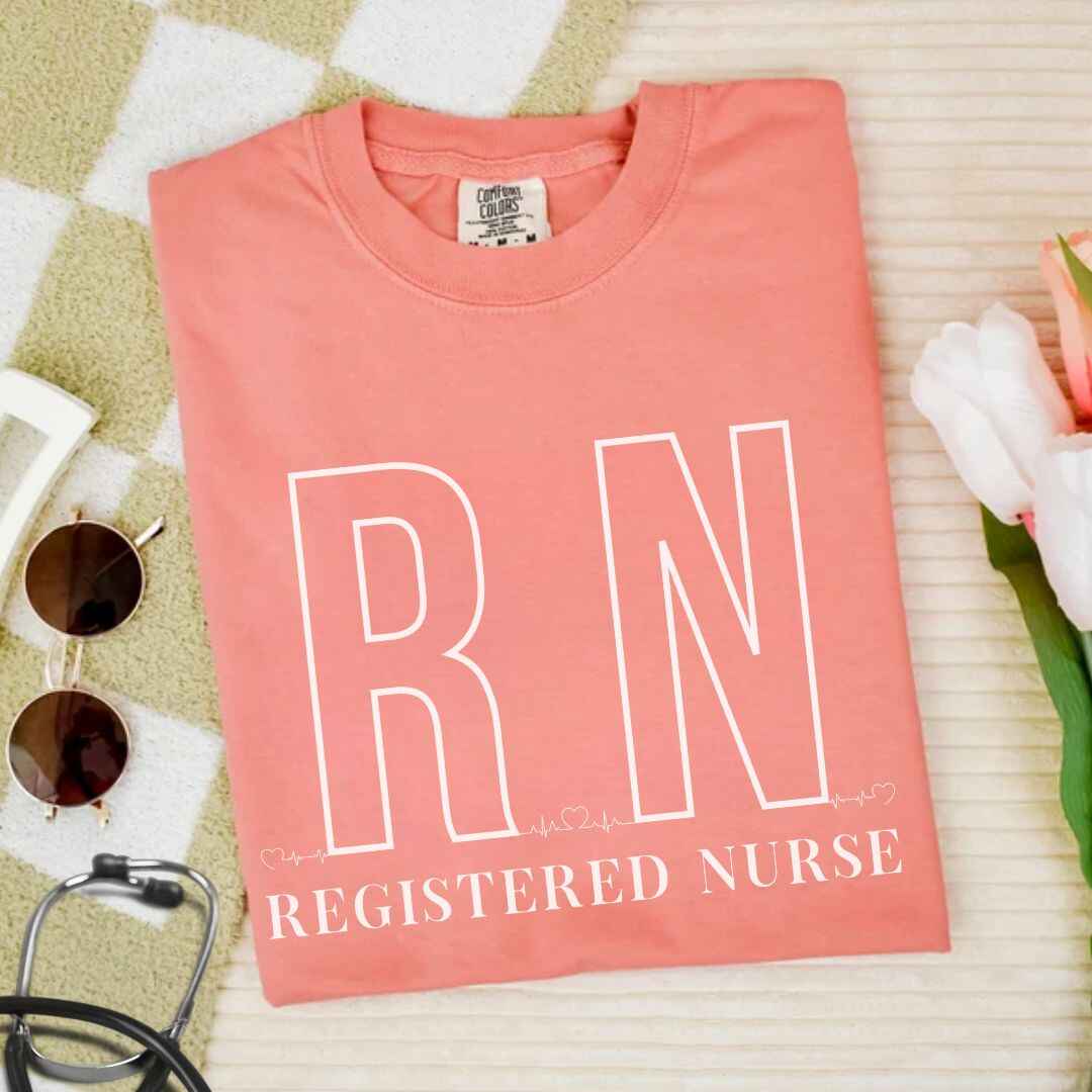 Registered Nurse RN EKG Minimalist T-shirt