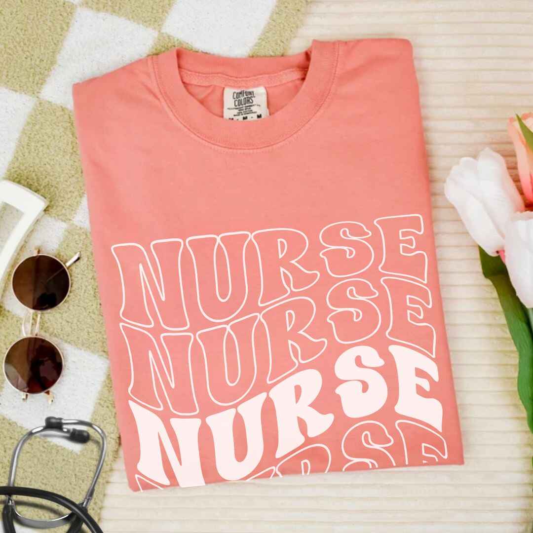 General Nurse Wavy Nurse T-shirt