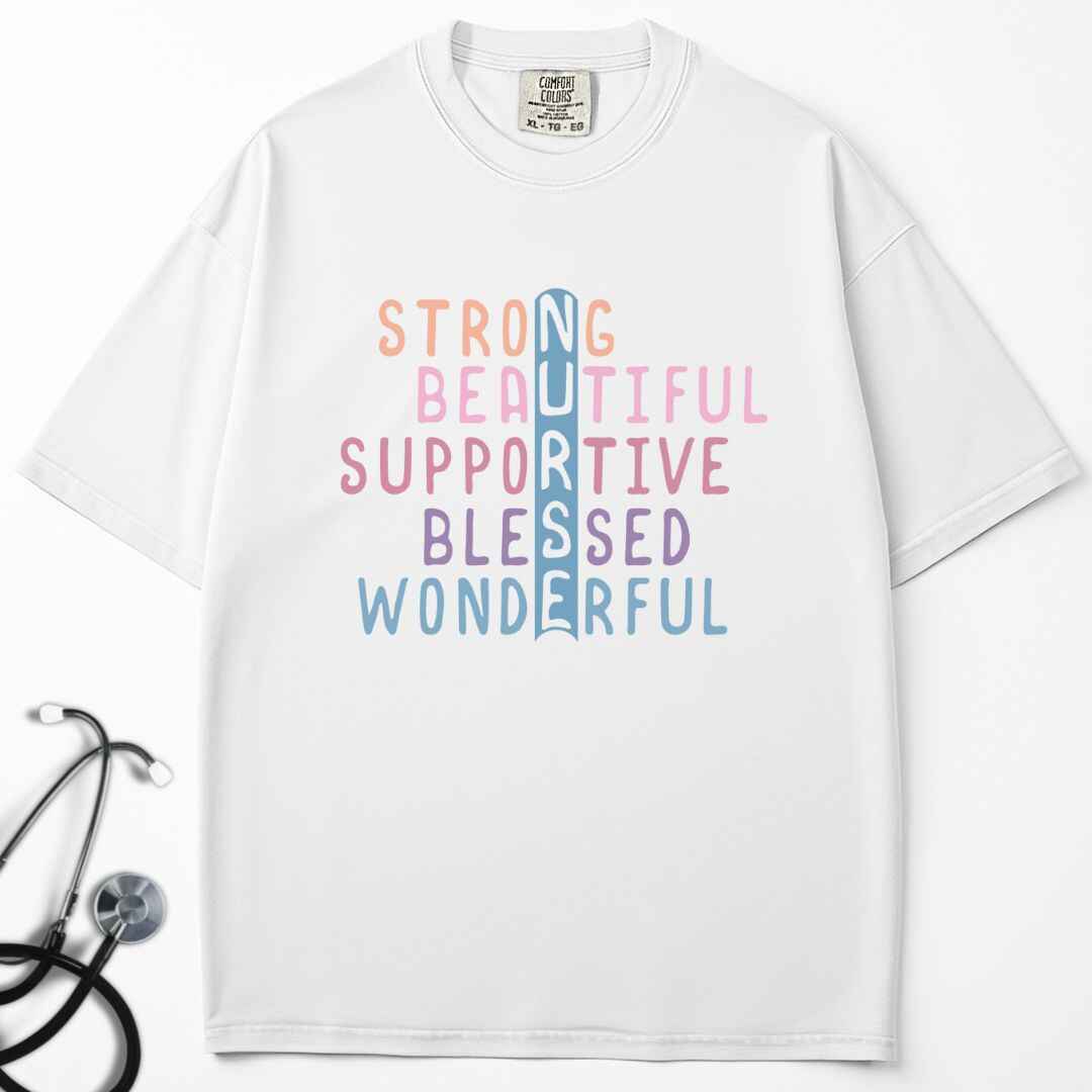 Retro Nurse Scrabble T-shirt