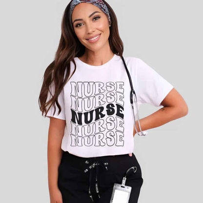 General Nurse Wavy Nurse T-shirt