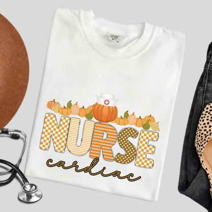 Cardiac Nurse Pumpkin Fall T-shirt