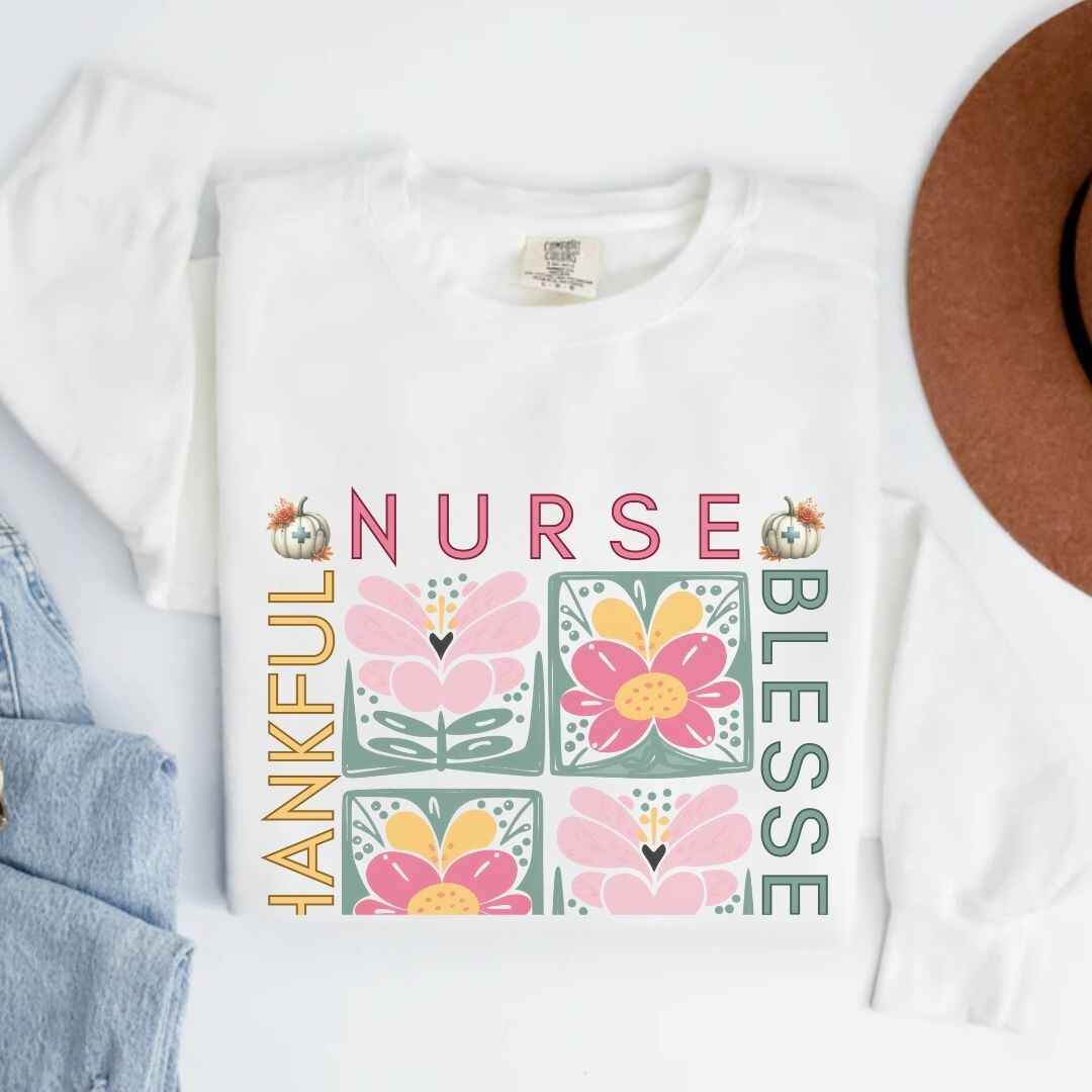 Thankful & Blessed General Nurse Fall Sweatshirt