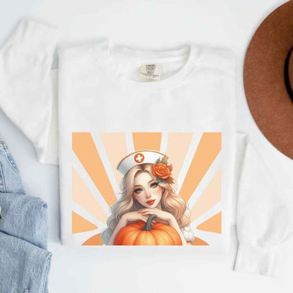 Hey Pumpkin Fall Nurse Sweatshirt