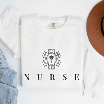 General Nurse Medical Sign Minimalist Nurse Sweatshirt