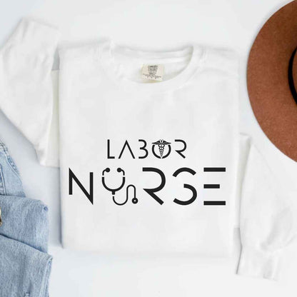 Labor And Delivery L&D Minimalist Nurse Sweatshirt