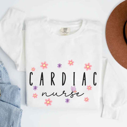 Cardiac Nurse Floral Sweatshirt