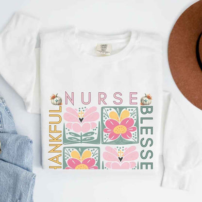 Thankful & Blessed Nurse Practitioner Fall Sweatshirt