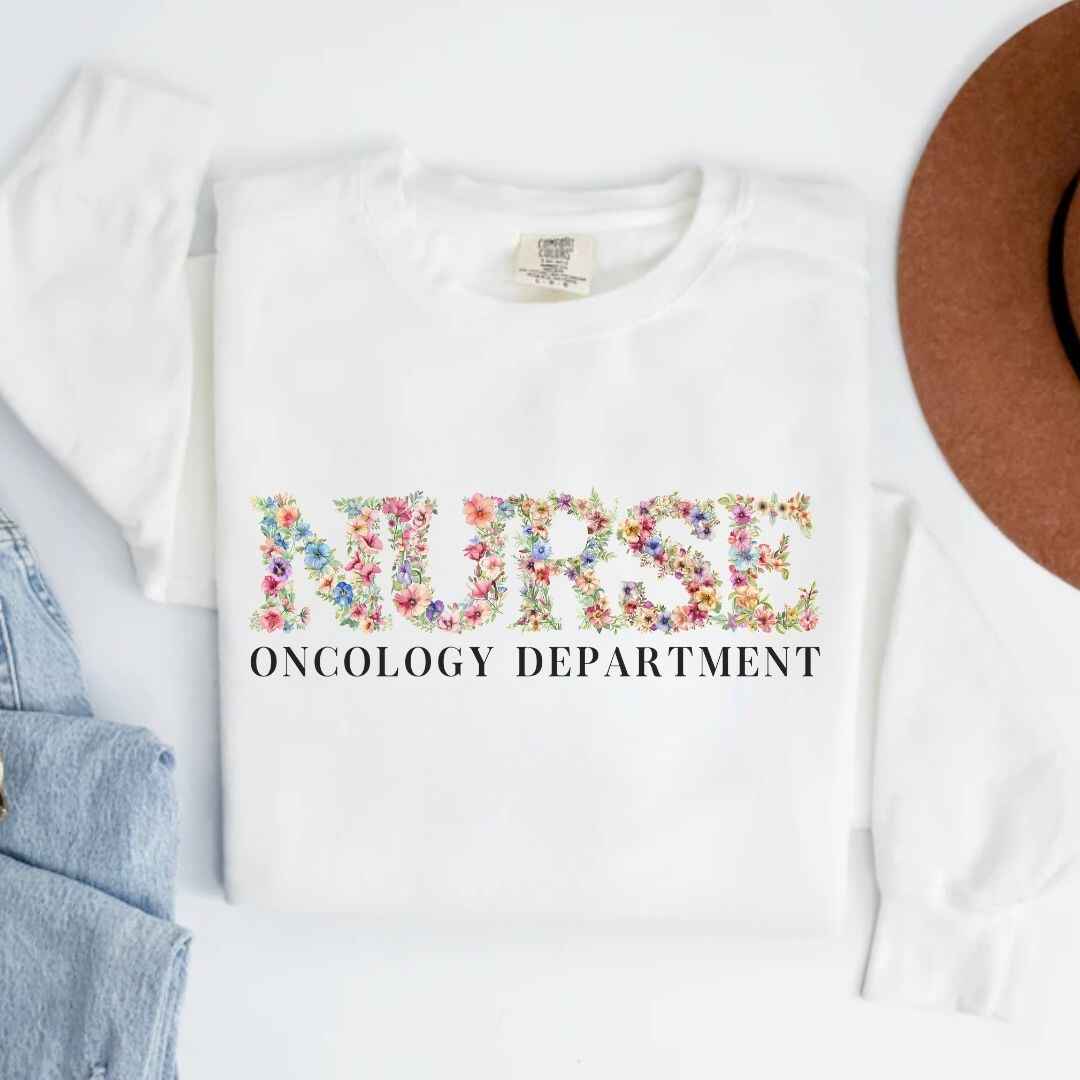 Oncology Nurse Oncology Department Floral Sweatshirt