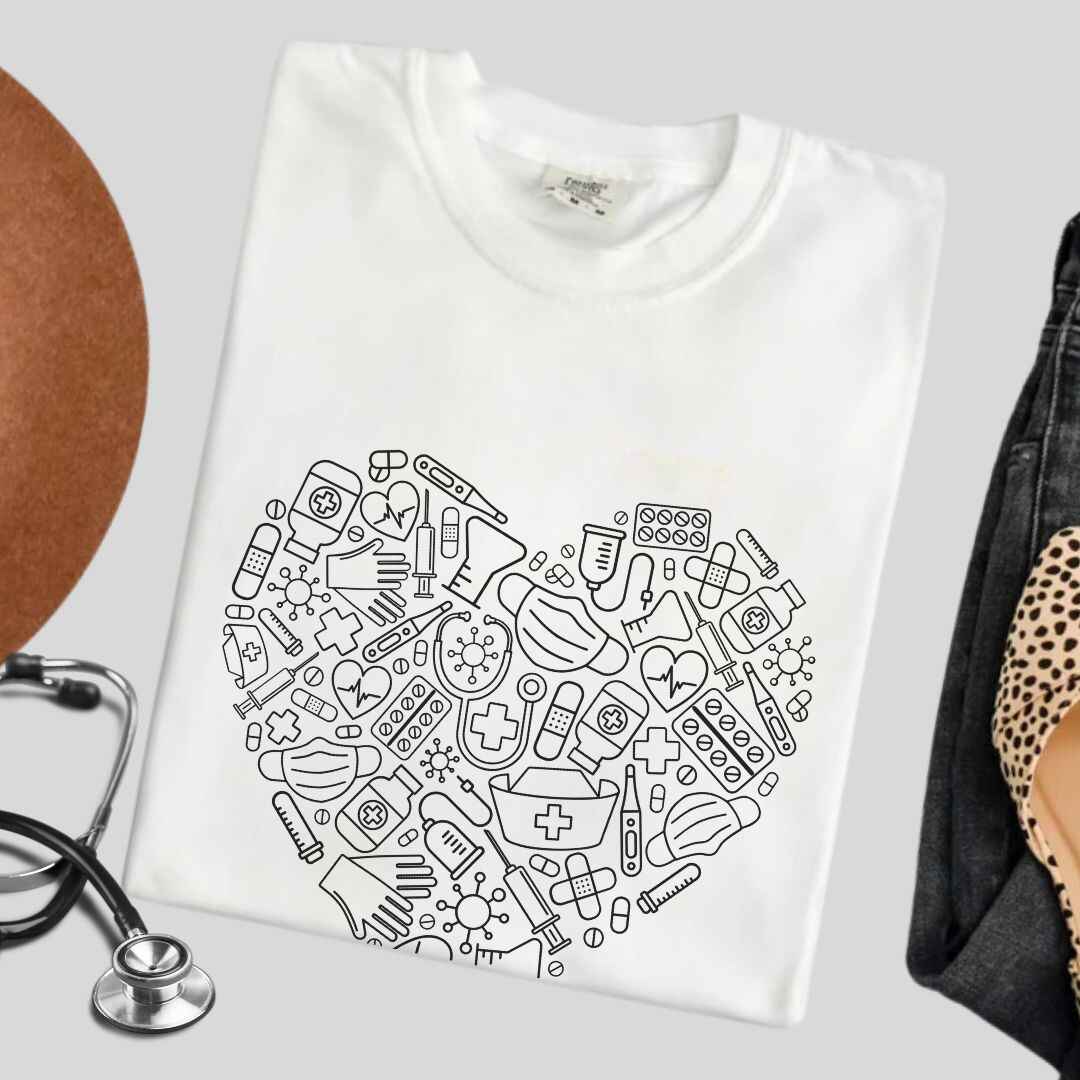 For The Love Of Medicine Heart T-shirt