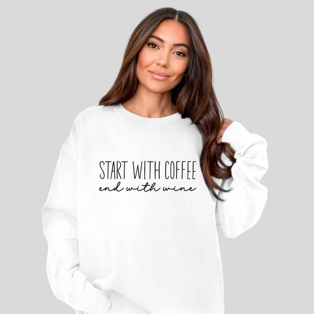 Start With Coffee Sweatshirt