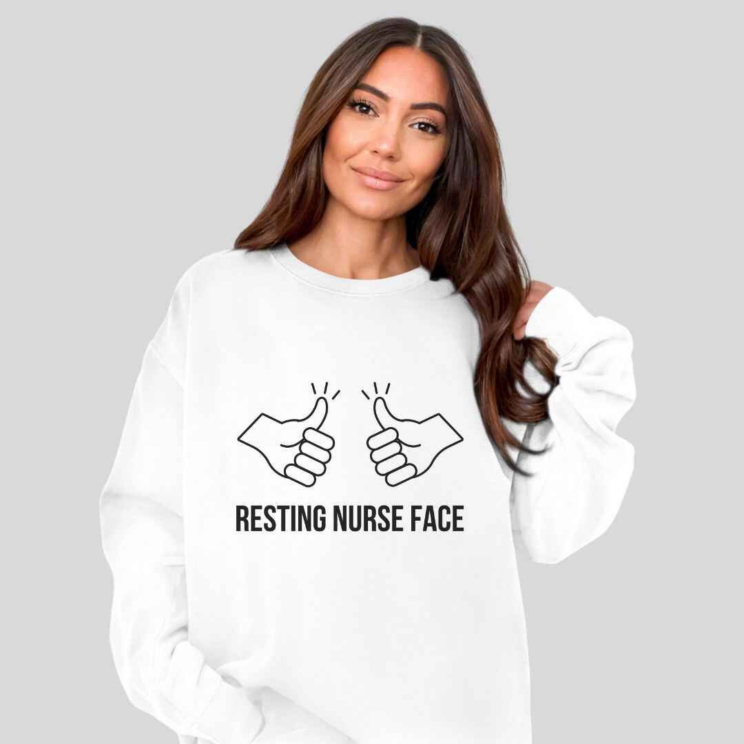 Resting Nurse Face Sweatshirt