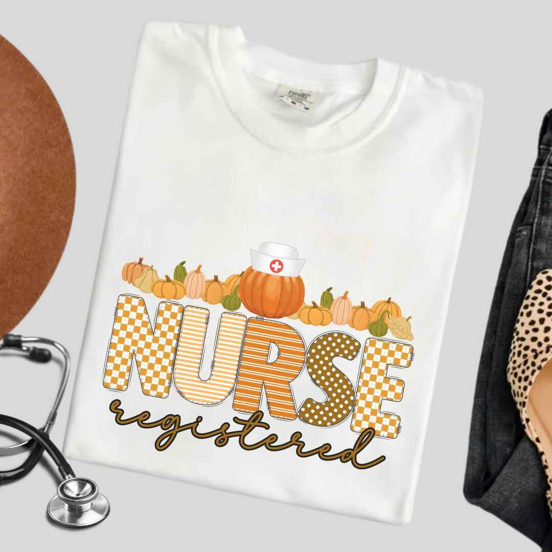 Registered Nurse Pumpkin Fall T-shirt