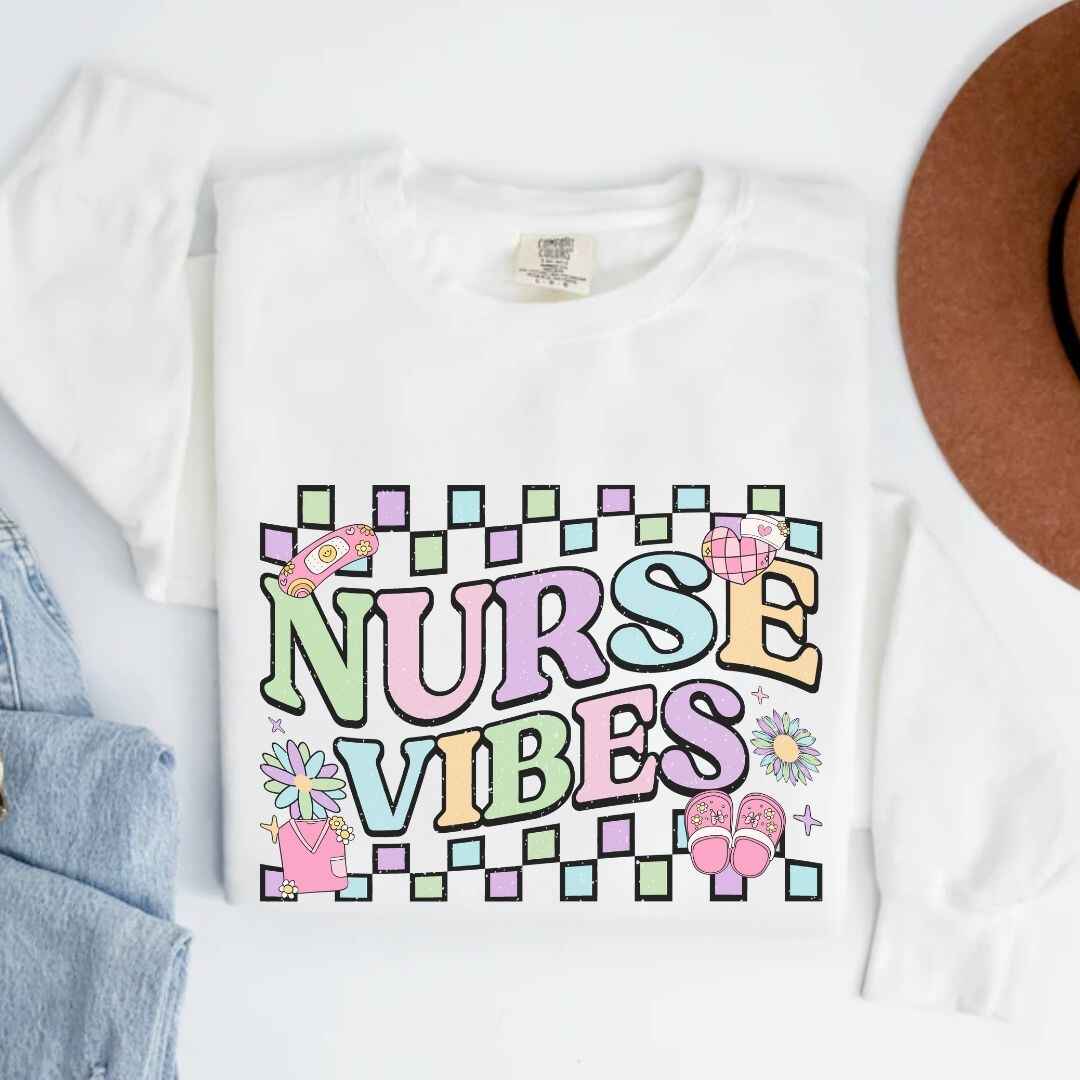 Retro Nurse Vibes Nurse Sweatshirt